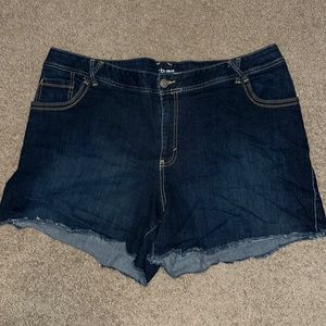 Cut off denim shorts